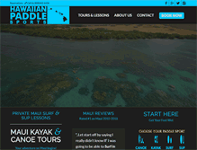 Tablet Screenshot of hawaiianpaddlesports.com